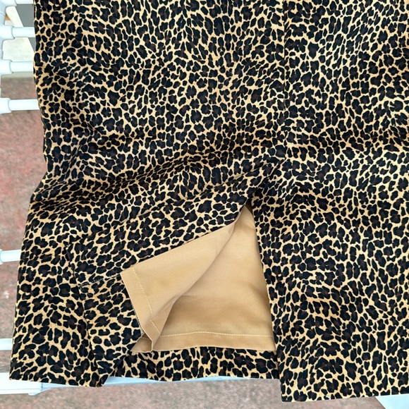 J. Crew Leopard print sheath dress 4 - Picture 6 of 8